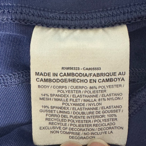 Women’s Nike Dri Fit Running Capri Leggings Size L Indigo - Picture 16 of 16